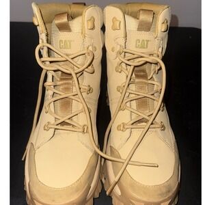 CAT P110050 Men's Work Combat Boots Beige Size 12